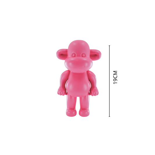 Affenfigur "The Legend" - 11x7x19cm - Pink