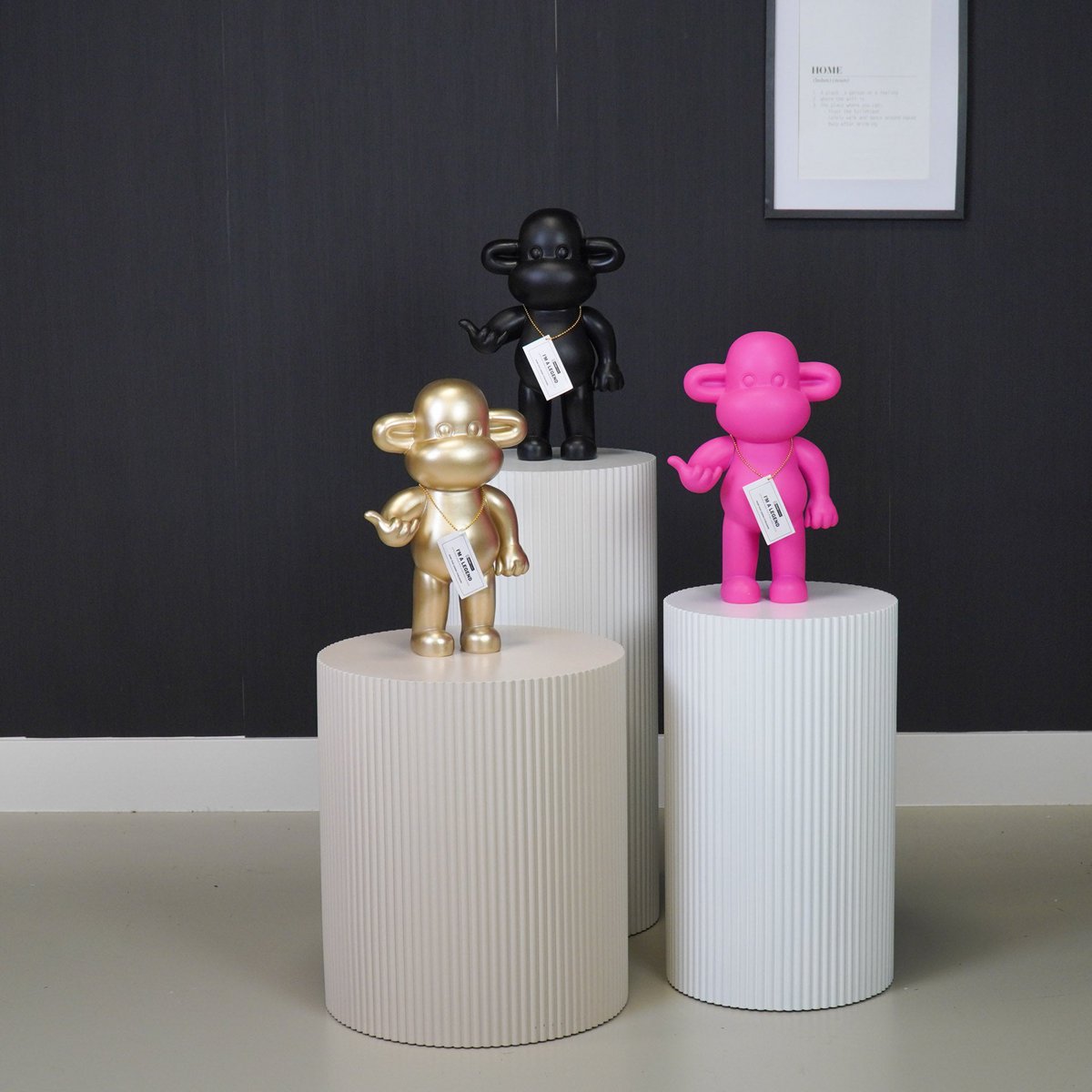 Affenfigur "The Legend" - 20,5x13,5x35cm - Gold