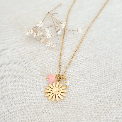 Blüte & Balance-Kette - Gold