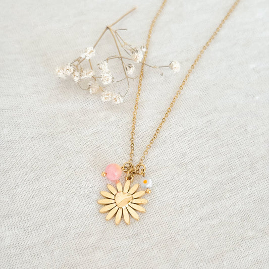Blüte & Balance-Kette - Gold