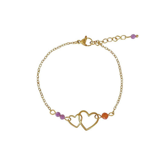 Armband „verbundenen Herzen“ - Gold