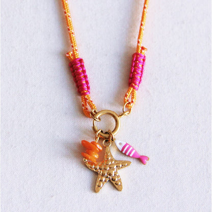 Surf-Halskette mit Charms
