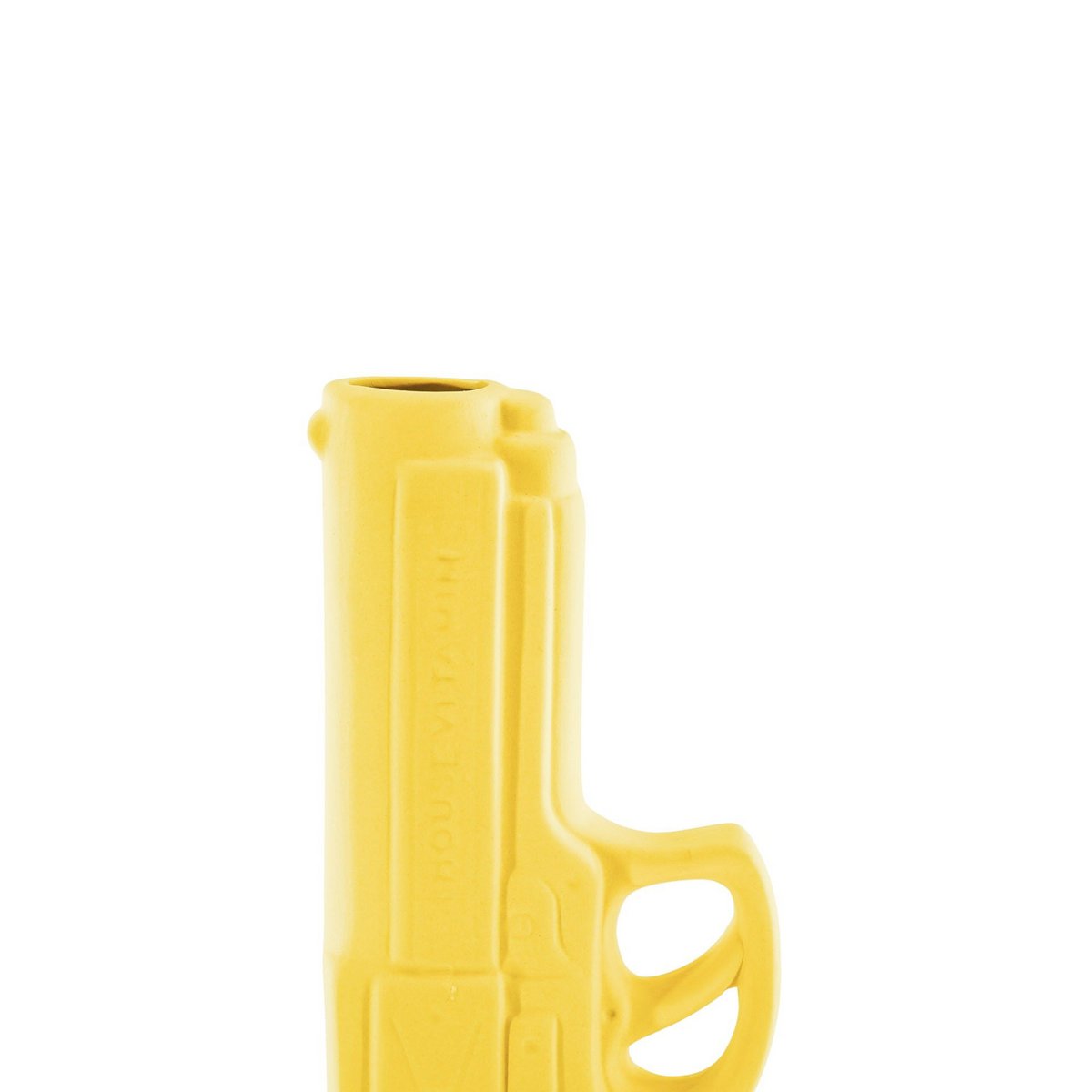 Vase - Gun - Neon Gelb - 15x9x23cm