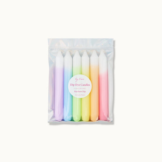Dip Dye Kerzen „Rainbow Dip“