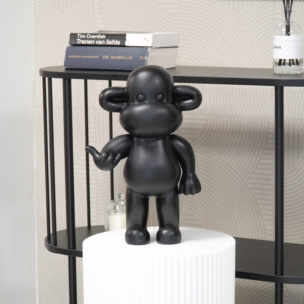 Affenfigur "The Legend"  33x21x50 cm - Schwarz