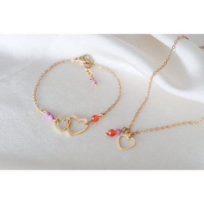Armband „verbundenen Herzen“ - Gold