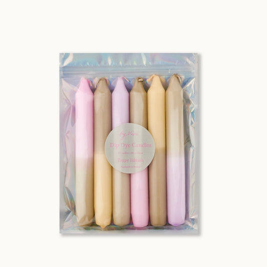 Dip Dye Kerzen „Taupe Edition“