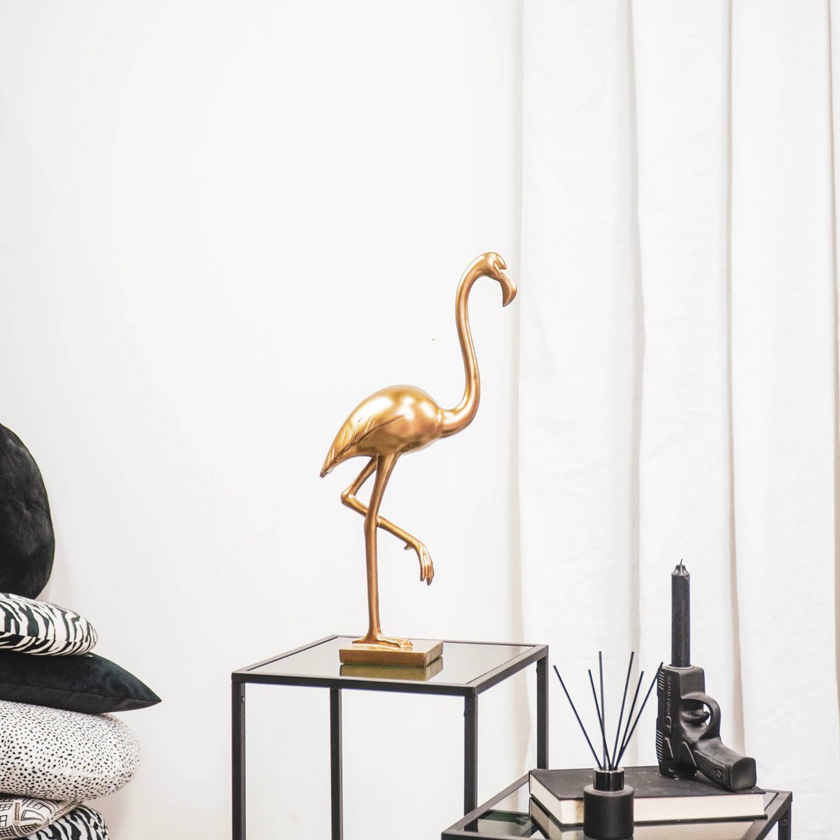 Flamingo - Gold - 16,5x10x39cm