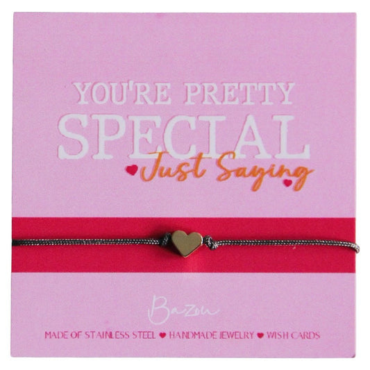 Wishcard mit Satinarmband - YOU´RE PRETTY SPECIAL