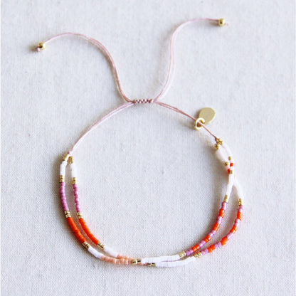 Armband aus Miyuki Perlen - doppelreihig