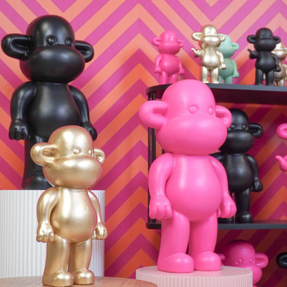 Affenfigur "The Legend" - 20,5x13,5x35cm - Gold