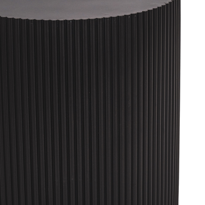 Beistelltisch / Säule Zylinder - MDF - Schwarz -30x54cm