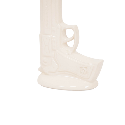 Vase - Gun - Weiß - 15x9x23cm