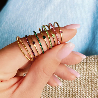 Doppelter gepunkteter Ring