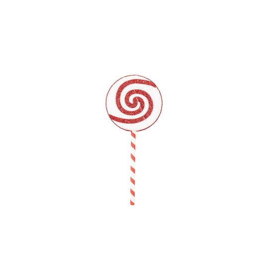 Lolly Pop - Schaumstoff - Weiß/Rot - 25x63cm