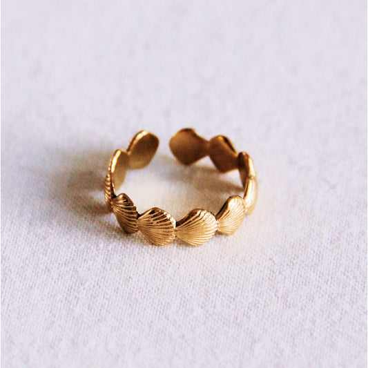 Verstellbarer Ring mit Muscheln