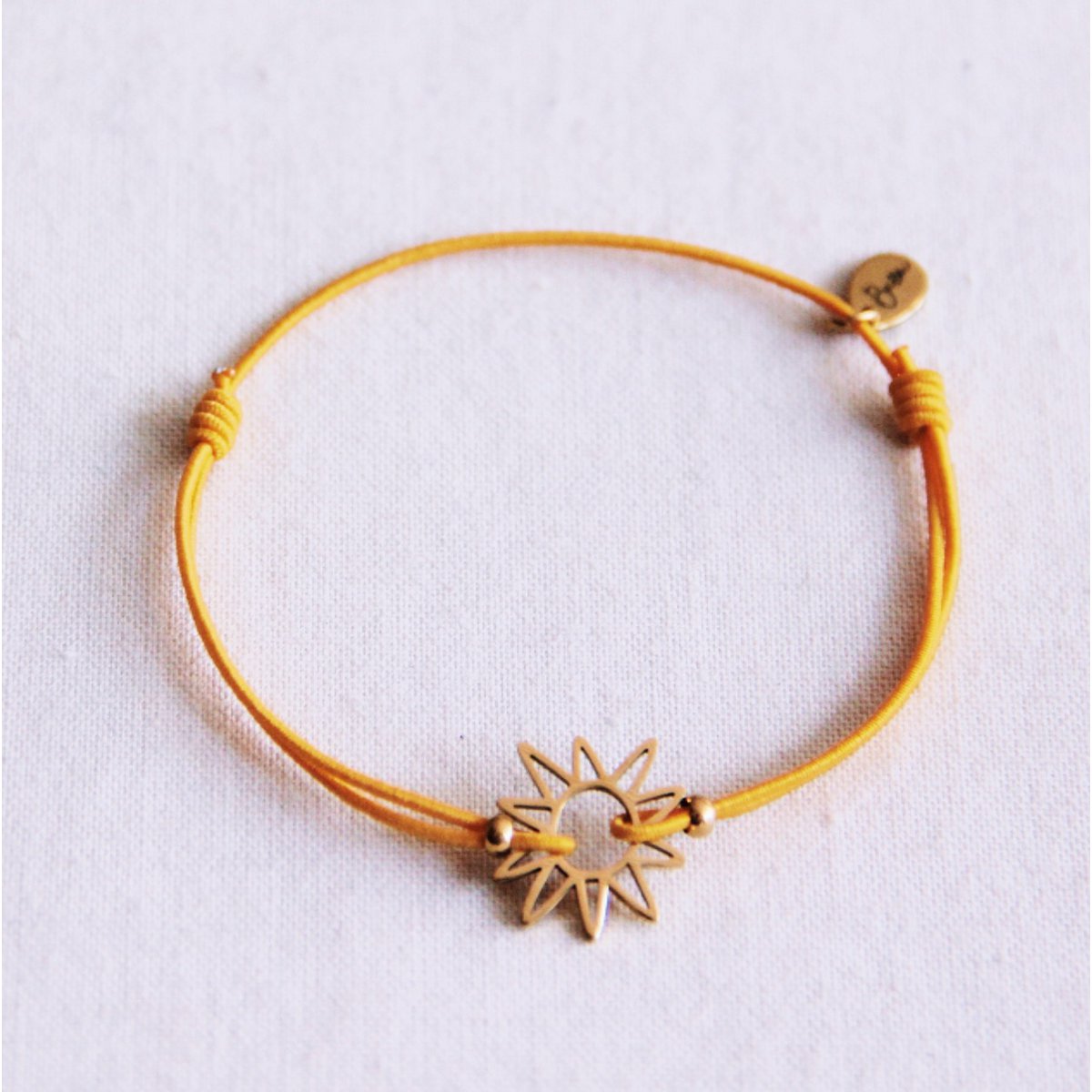 Elastisches Armband mit Sonne - Gelb