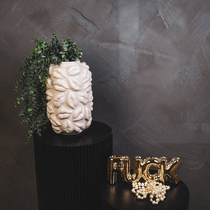 Vase "Kisses" Keramik - Beige - 17x17x27cm