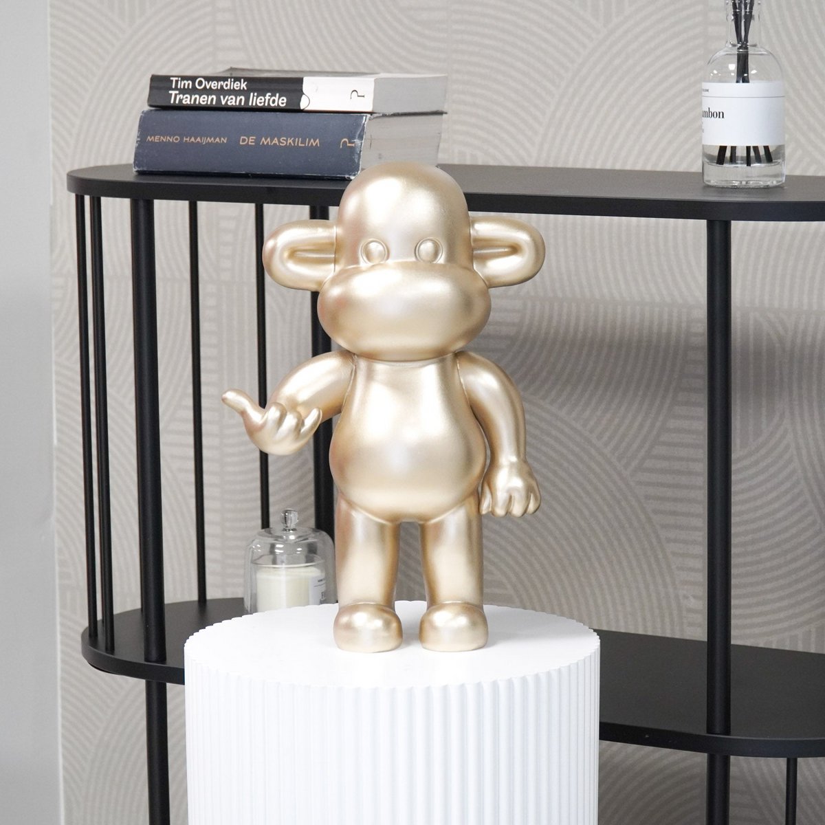 Affenfigur "The Legend" - 33x21x50cm - Gold