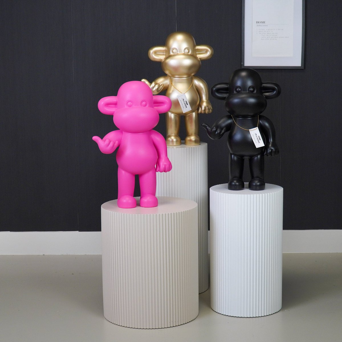 Affenfigur "The Legend" - 33x21x50cm - Gold