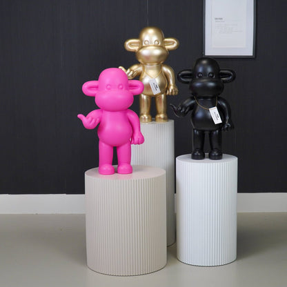 Affenfigur "The Legend" - 33x21x50cm - Gold