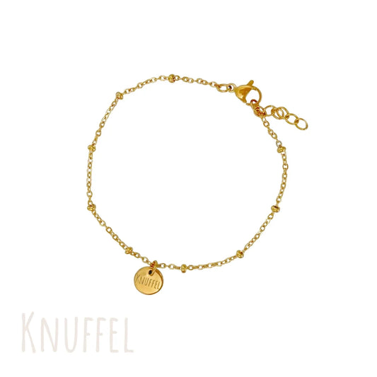 Armband mit Charm „Knuffel“ - Gold