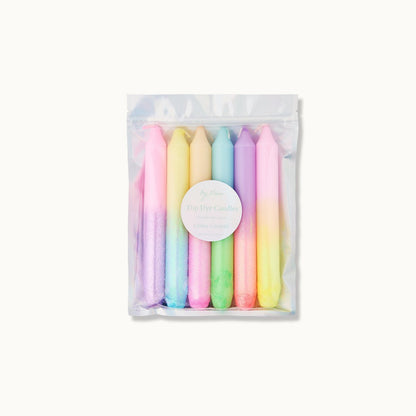 Dip Dye Kerzen „Glitter Confetti“