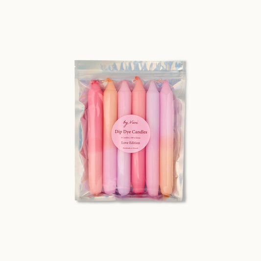 Dip Dye Kerzen „Love Edition“