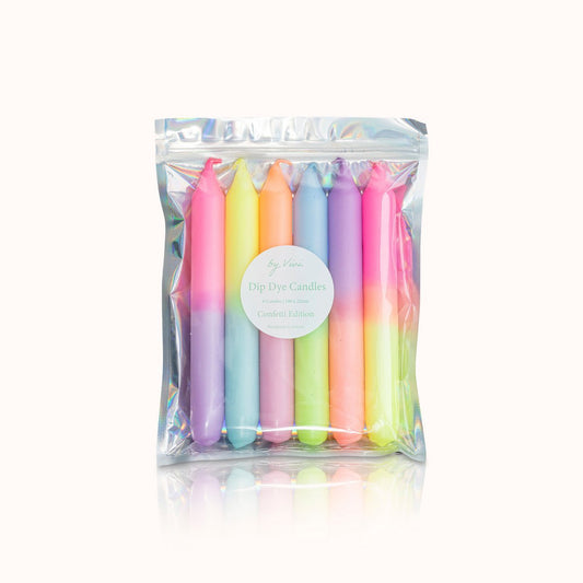 Dip Dye Kerzen „Confetti Edition“